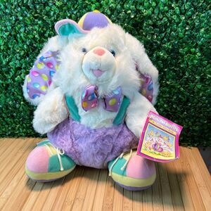 Vintage TB Trading Bunny Plush Rabbit Jelly Bean Hopalong Hopster Dandee Easter